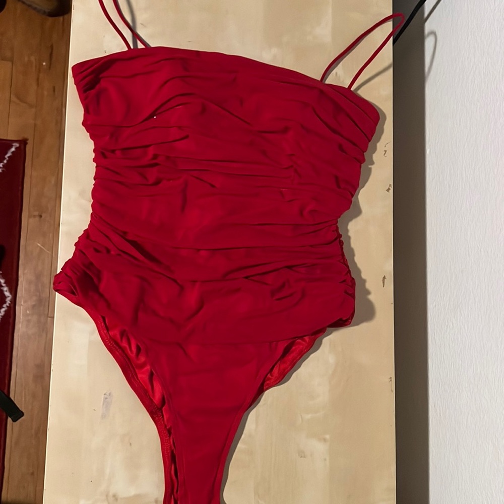 Princess Polly Red Cinzia Bodysuit